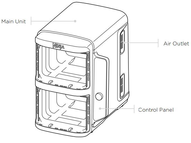Ninja SL451 DoubleStack XL Smart 2-Basket Air Fryer-1