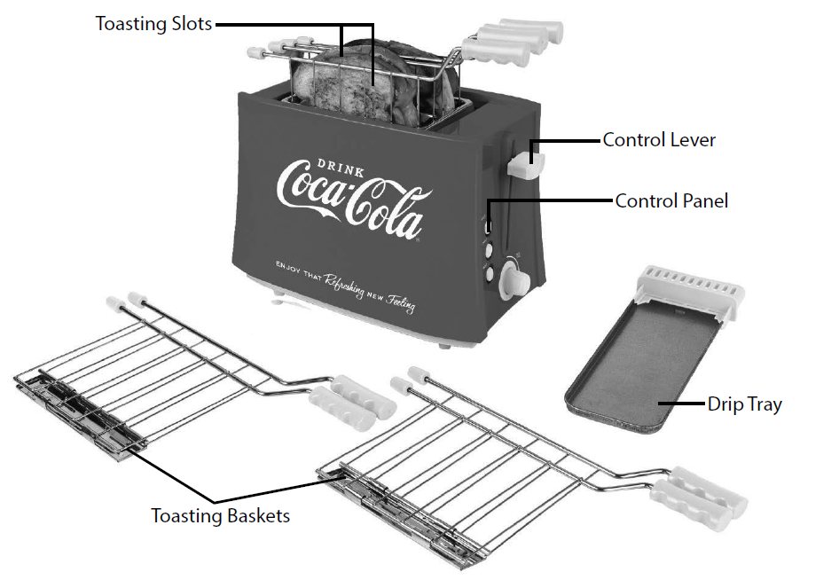 Nostalgia Coca-Cola Grilled Cheese Toaster 1