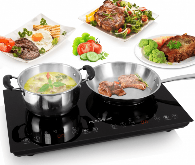 NutriChef PKSTIND48 Double Induction Cooktop-product