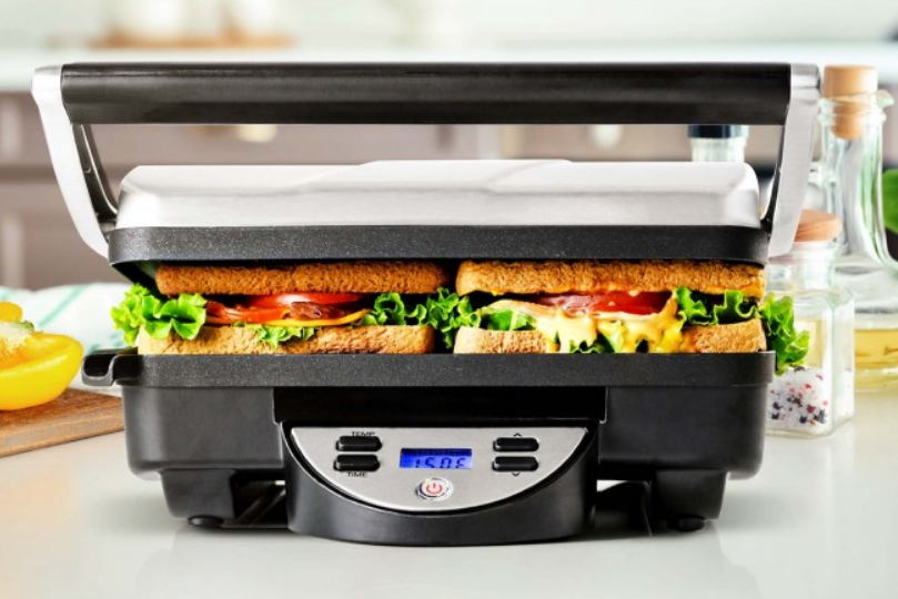 OVENTE GP0540R Electric Indoor Panini Press Grill-Sandwich Maker Manual