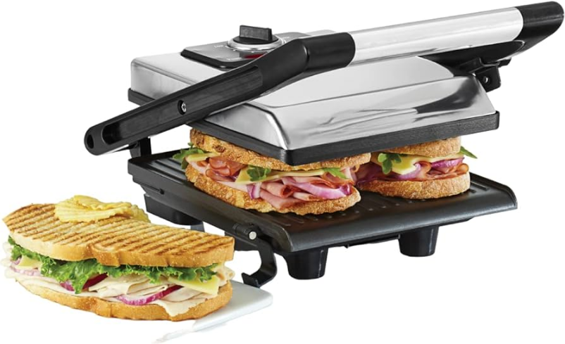 OVENTE GP0540R Electric Indoor Panini Press Grill-Sandwich Maker-product