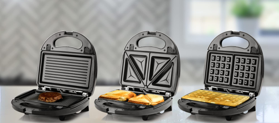 OVENTE GPI302B 3 in 1 Electric Sandwich Maker User Manual