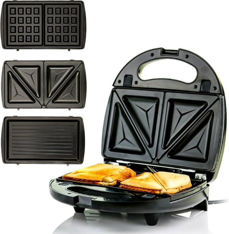 OVENTE GPI302B 3 in 1 Electric Sandwich Maker-product