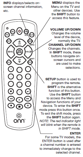 Onn ONB13AV004 Universal Remote Control-2