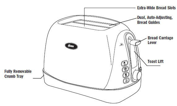 Oster TSSTTR6330-NP Long Slot 4-Slice Toaster-2