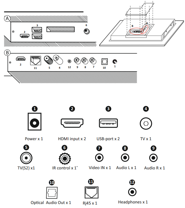 Parallel AV AVS550SM Waterproof Smart Mirror TV-6
