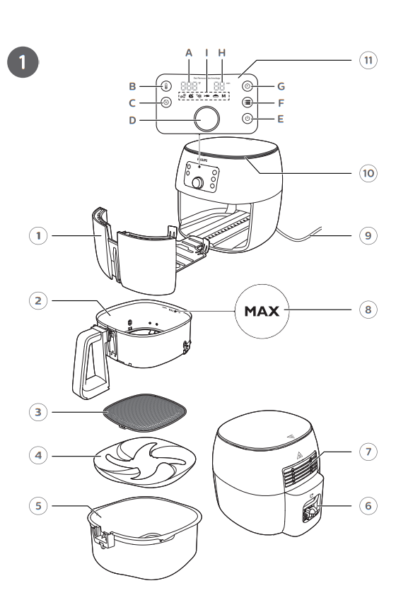 Philips HD9650 Series Premium Airfryer XXL-1