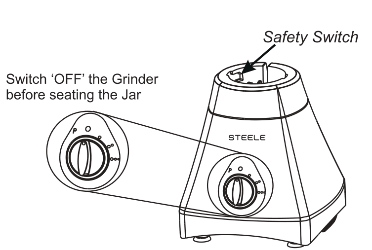 Preethi Steele 3-Jar Mixer Grinder 6
