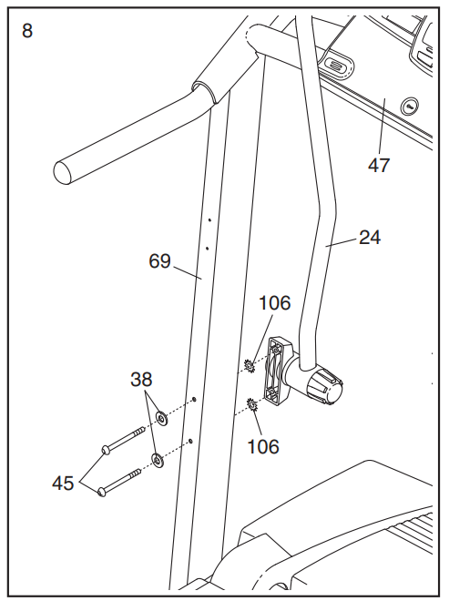 ProForm Crosswalk 831296230 Treadmill Exerciser-10