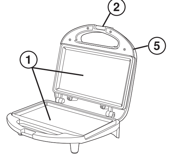 Proctor Silex 25415PS Deluxe Hot Sandwich Maker-1