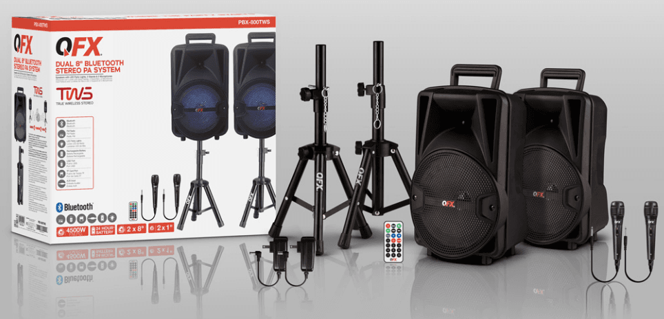 QFX BT-60-RD Bluetooth Speaker User Manual