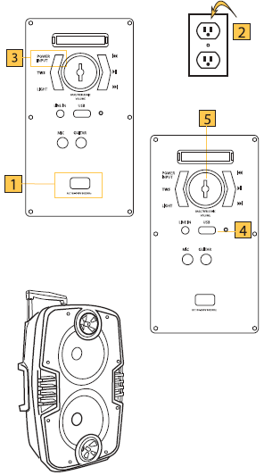 QFX PBX-311 Portable Rechargable TWS Speaker-1