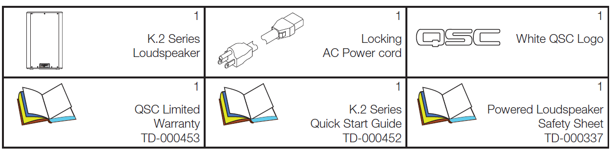 QSC K12 K2 Series Two-Way Active Loudspeakers User Manual QSC K12 K2 Series Two-Way Active Loudspeakers 1