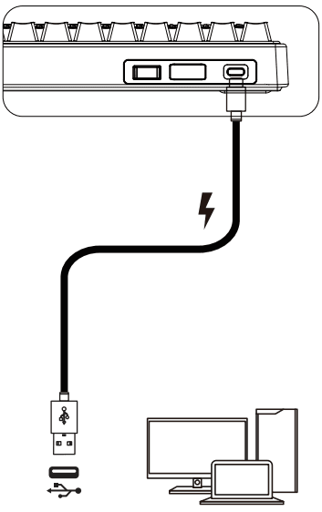 RK ROYAL KLUDGE R65 Wired Gaming Keyboard-2