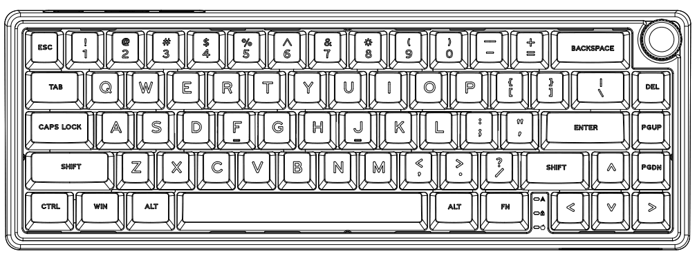 RK ROYAL KLUDGE R65 Wired Gaming Keyboard-5