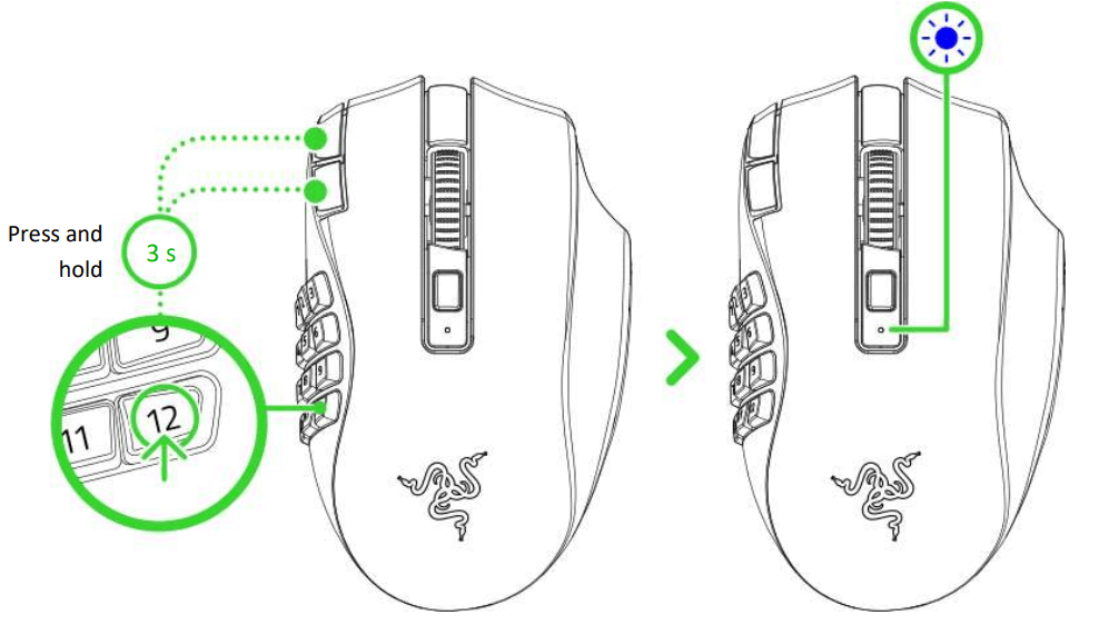 Razer Naga V2 HyperSpeed Wireless Gaming Mouse9