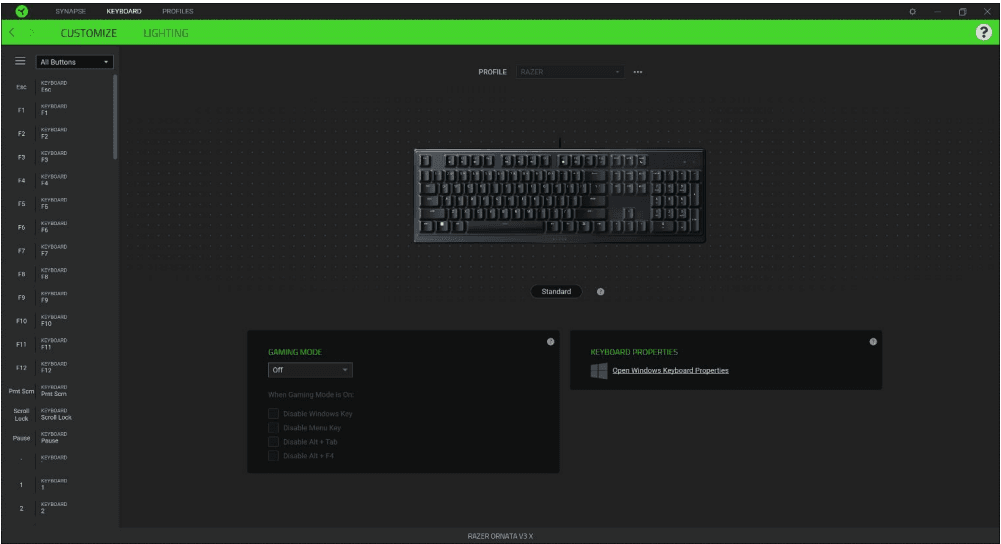 Razer Ornata V3 X Gaming Keyboard-30