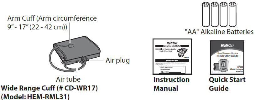 Relion BP200 Upper Arm Blood Pressure Monitor-2