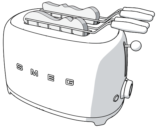 SMEG TSF02 Retro Style 4 Slice Toaster-8