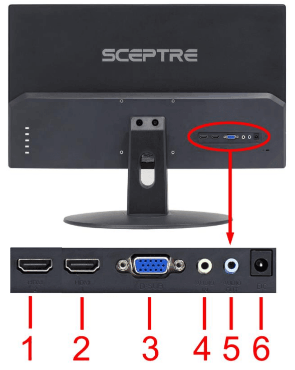 Sceptre 20-inch E205W Ultra Thin LED Monitor-3