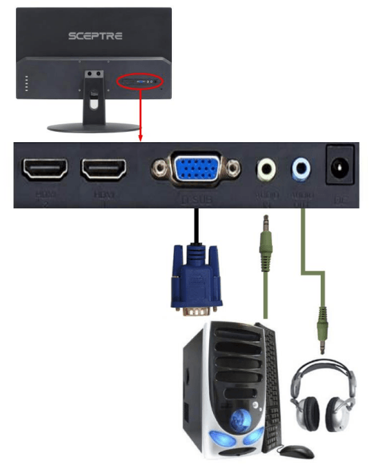 Sceptre 20-inch E205W Ultra Thin LED Monitor-5