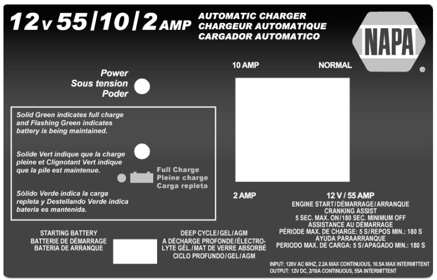 Schumacher Electric XC10 Automatic Battery Charger User Manual Schumacher Electric XC10 Automatic Battery Charger 3