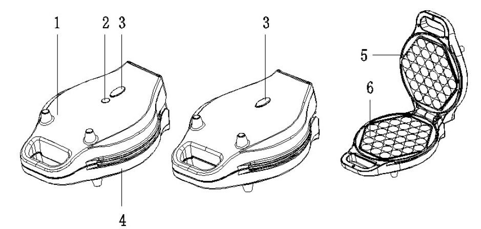 StarBlue SB-SW228EG Egg Waffle Maker User Manual StarBlue SB-SW228EG Egg Waffle Maker 1