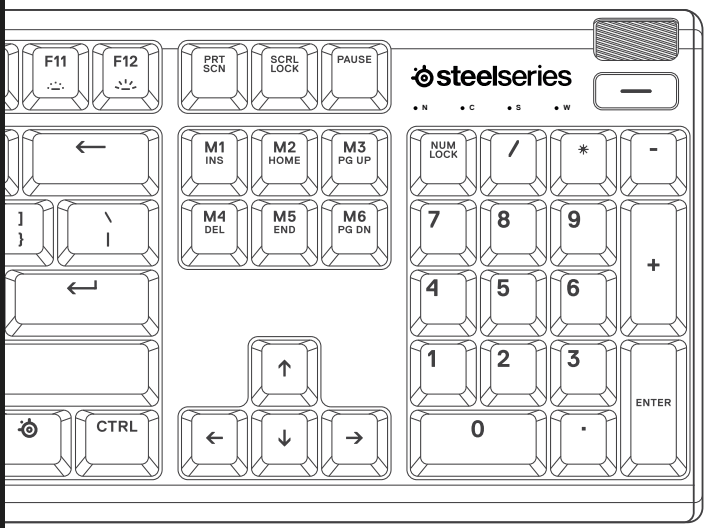 SteelSeries Apex 3 RGB Gaming Keyboard-1