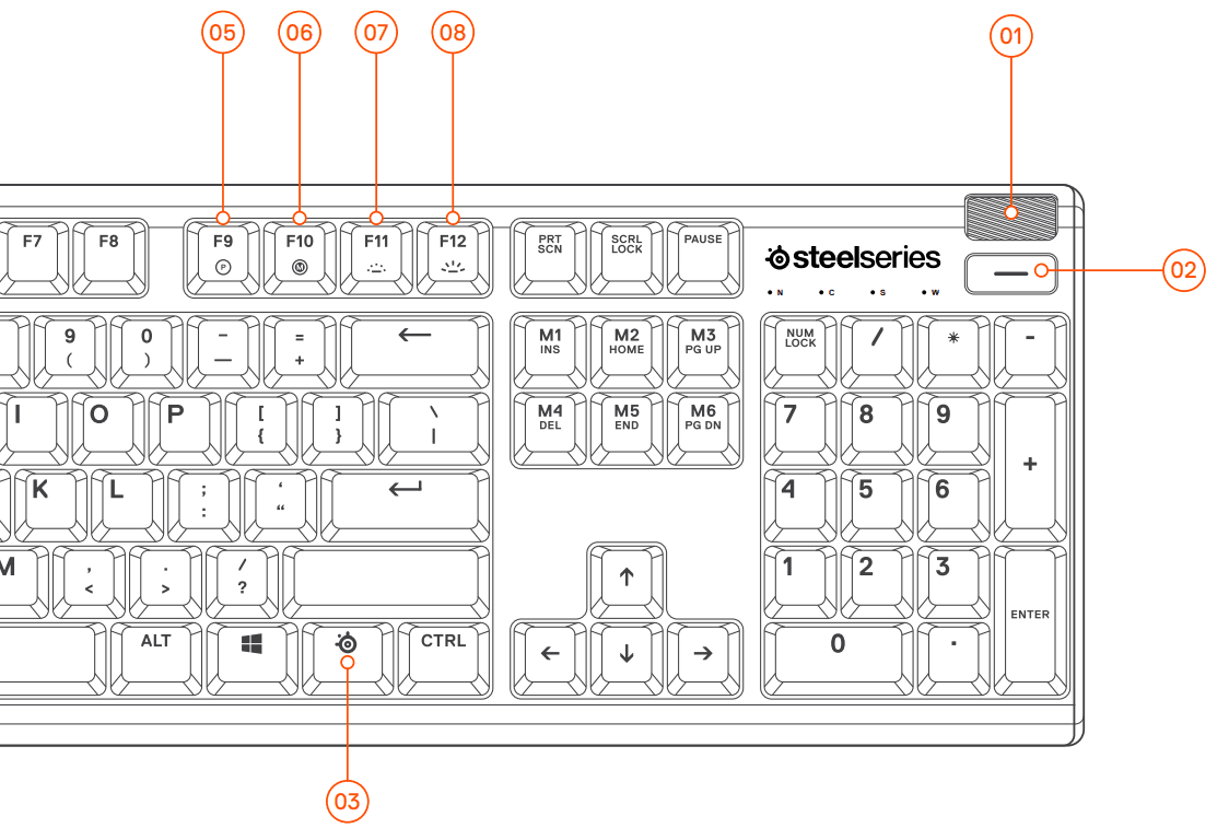 SteelSeries Apex 3 RGB Gaming Keyboard-4
