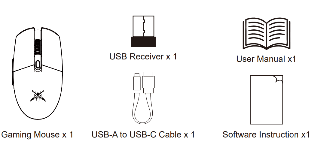 TECKNET TK-GM001 Gaming Wireless Mouse-1