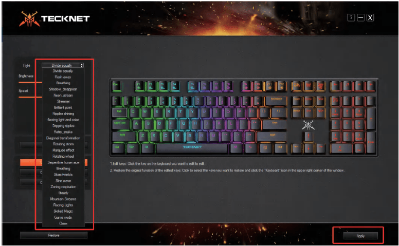 Tecknet TK-KB013 Gaming Keyboard-8