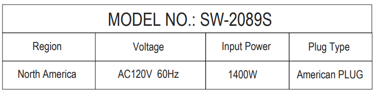 VEVOR SW-2089S 2-Layer Waffle Maker-1
