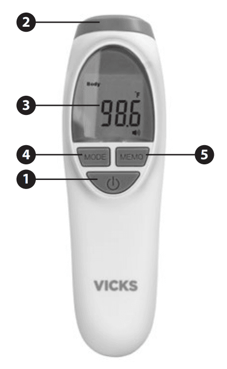Vicks VNT200 No Touch 3-in-1 Thermometer Manual-1