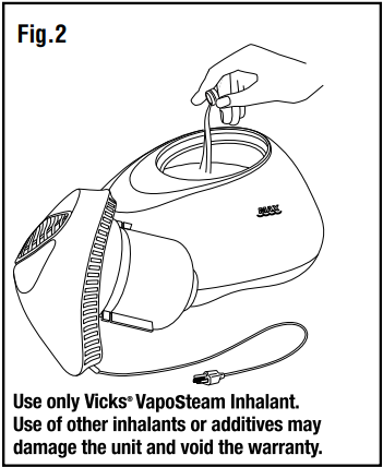 Vicks WarmSteam Vaporizer V188 Manual Vicks WarmSteam Vaporizer V188-2