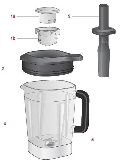 Wolf Gourmet WGBL200S Pro Performance Blender-1