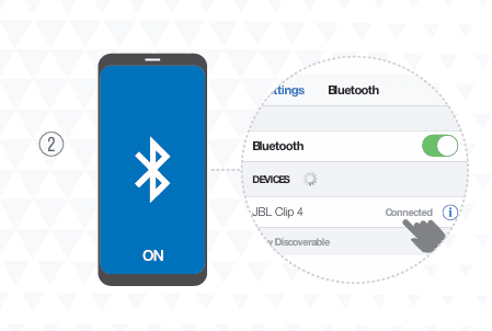  JBL Clip 4 Eco Waterproof Speaker Quick Start Guide - pairing 2