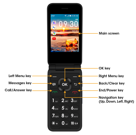 AT&T Cingular Flip IV Cell Phone-1