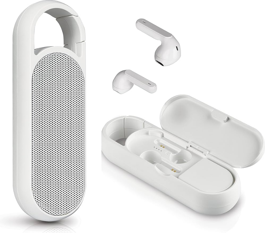 Acoustic Research ARTW30BK Duo Wireless Speaker and Earbuds-product