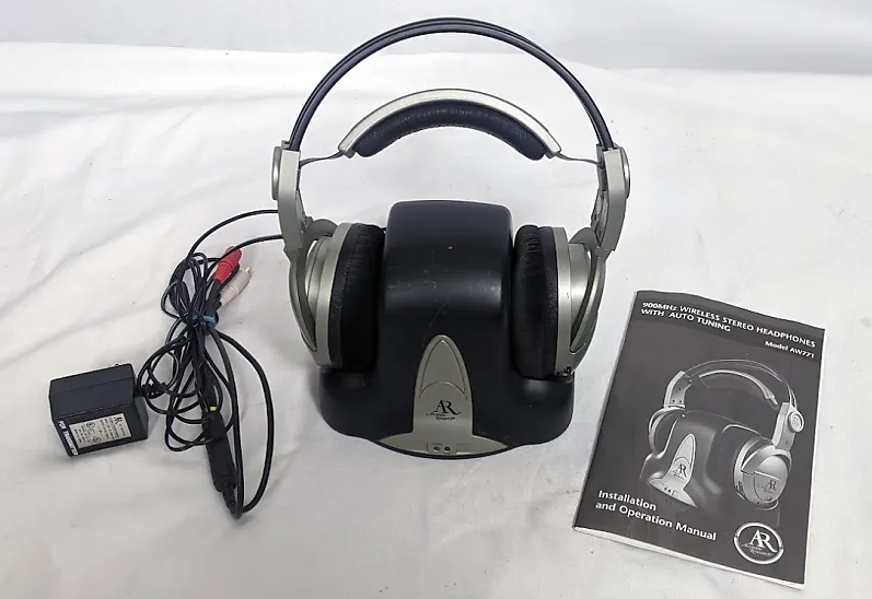 Acoustic Research AW772 Portable Wireless Headphones User Manual
