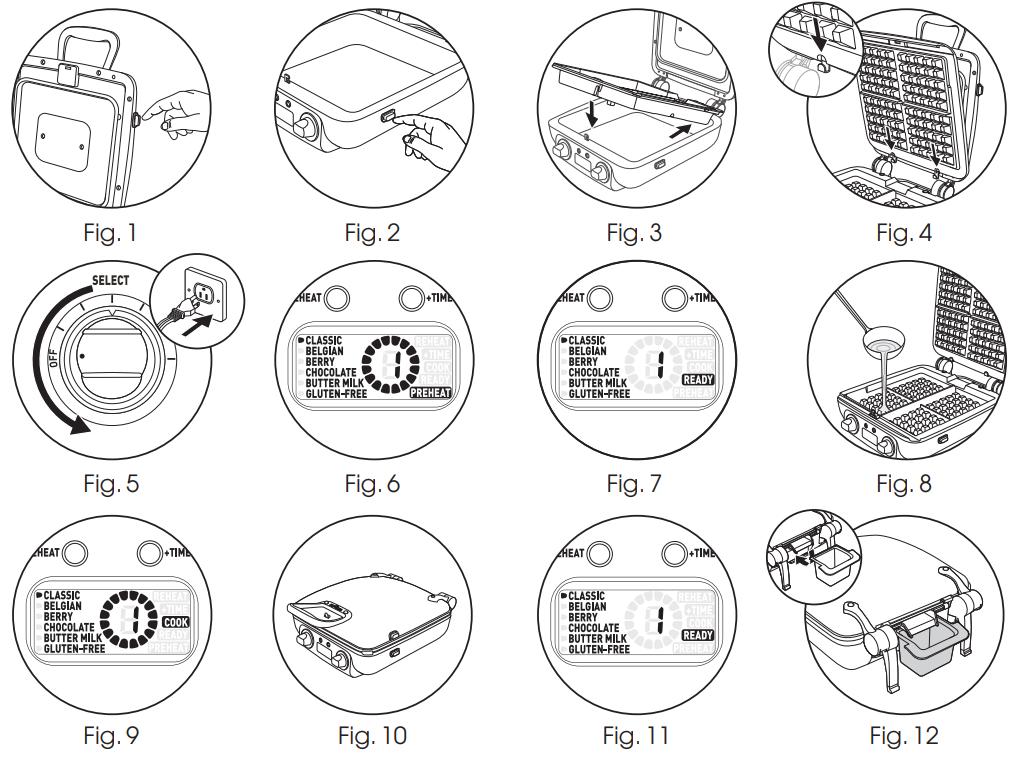 All-Clad WD824D51 4-Slice Waffle Maker-2