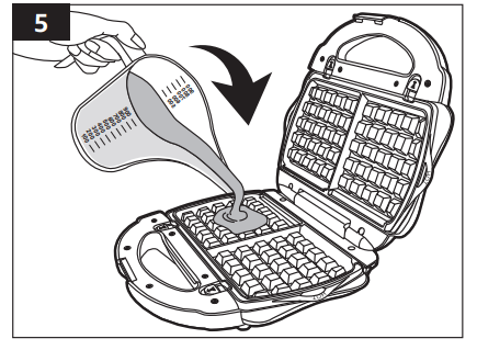 Amazon Basics B0BCPT6JLY 3-in-1 Waffle Maker 4