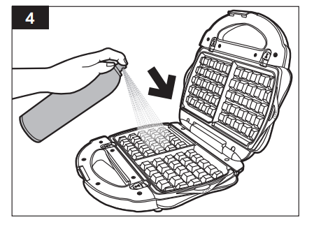 Amazon Basics B0BCPT6JLY 3-in-1 Waffle Maker 6