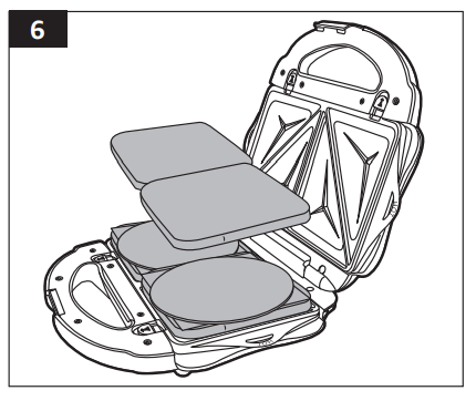 Amazon Basics B0BCPT6JLY 3-in-1 Waffle Maker 7
