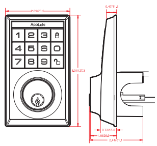 AppLoki D100 Electronic Keypad Smart Lock User Manual AppLoki D100 Electronic Keypad Smart Lock-5