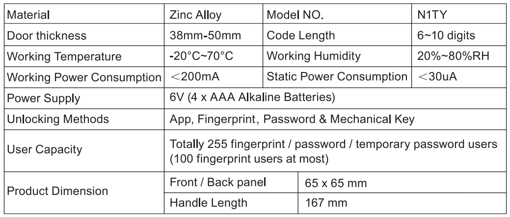 AppLoki N1TY Smart Fingerprint Door Lock-1