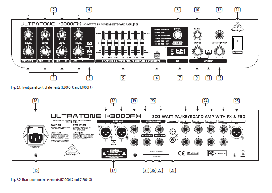 Behringer K900FX Ultratone PA Amplifier 1