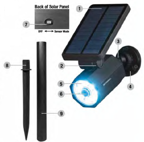 Bell Howell 2963 Motion Solar Powered Bionic Spotlight-1