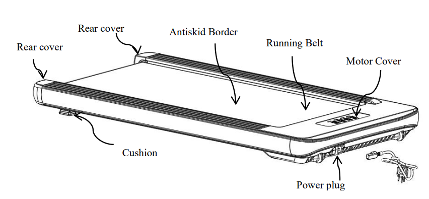 Bifanuo TM006 Walking Pad Under Desk Treadmill User Manual Bifanuo TM006 Walking Pad Under Desk Treadmill-2