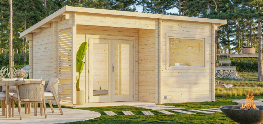 Bsaunas Halden XS Square Log Sauna-featured