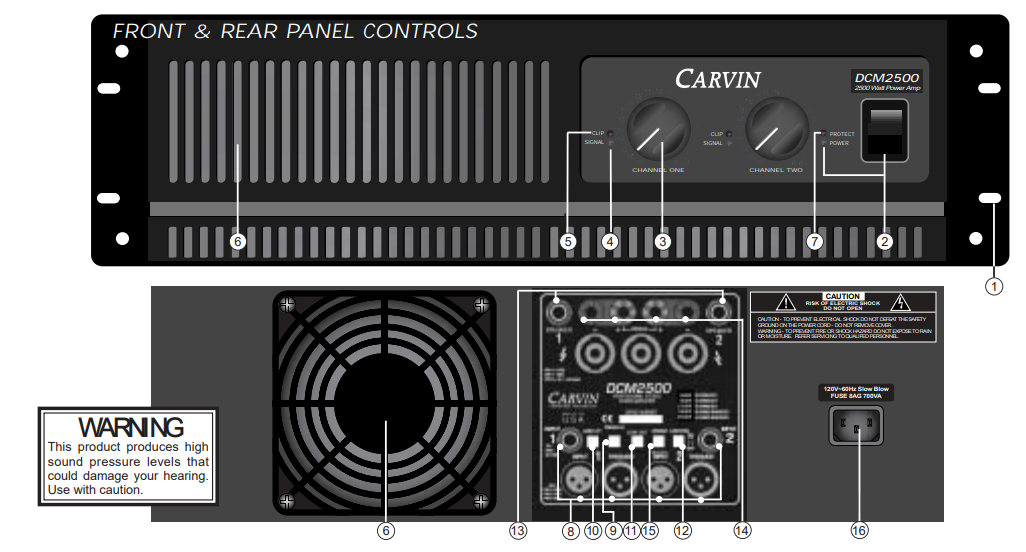 Carvin DCM2000 Amplifier User Manual Carvin DCM2000 Amplifier-1